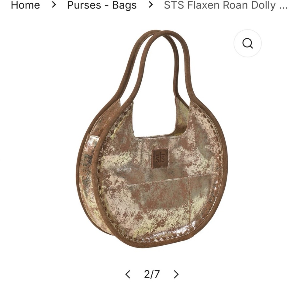 STS Ranchwear Flaxen Roan Dolly Women's Bag - Brown and Gold